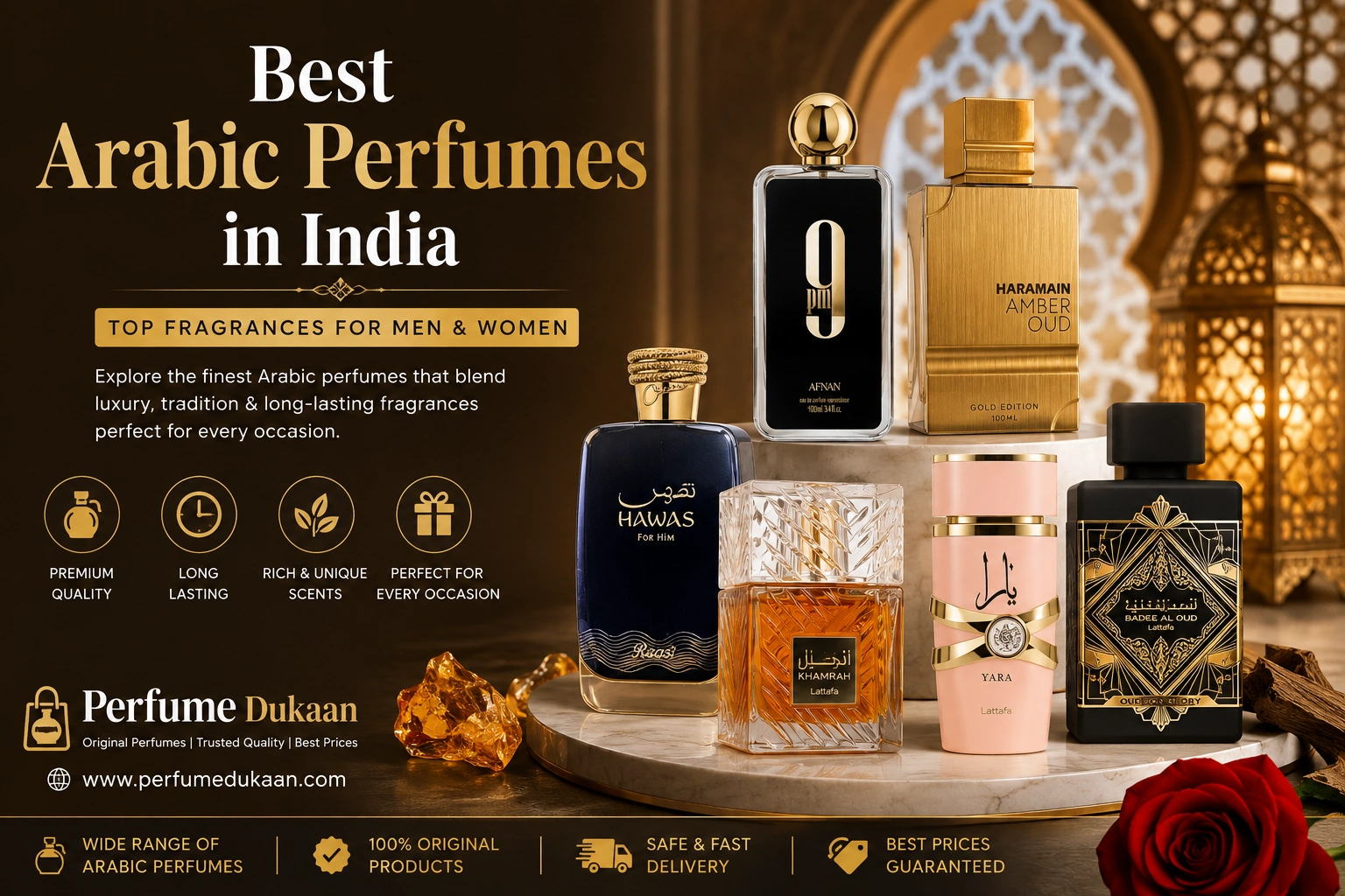 Best Arabic Perfumes in India: Top Fragrances for Men & Women